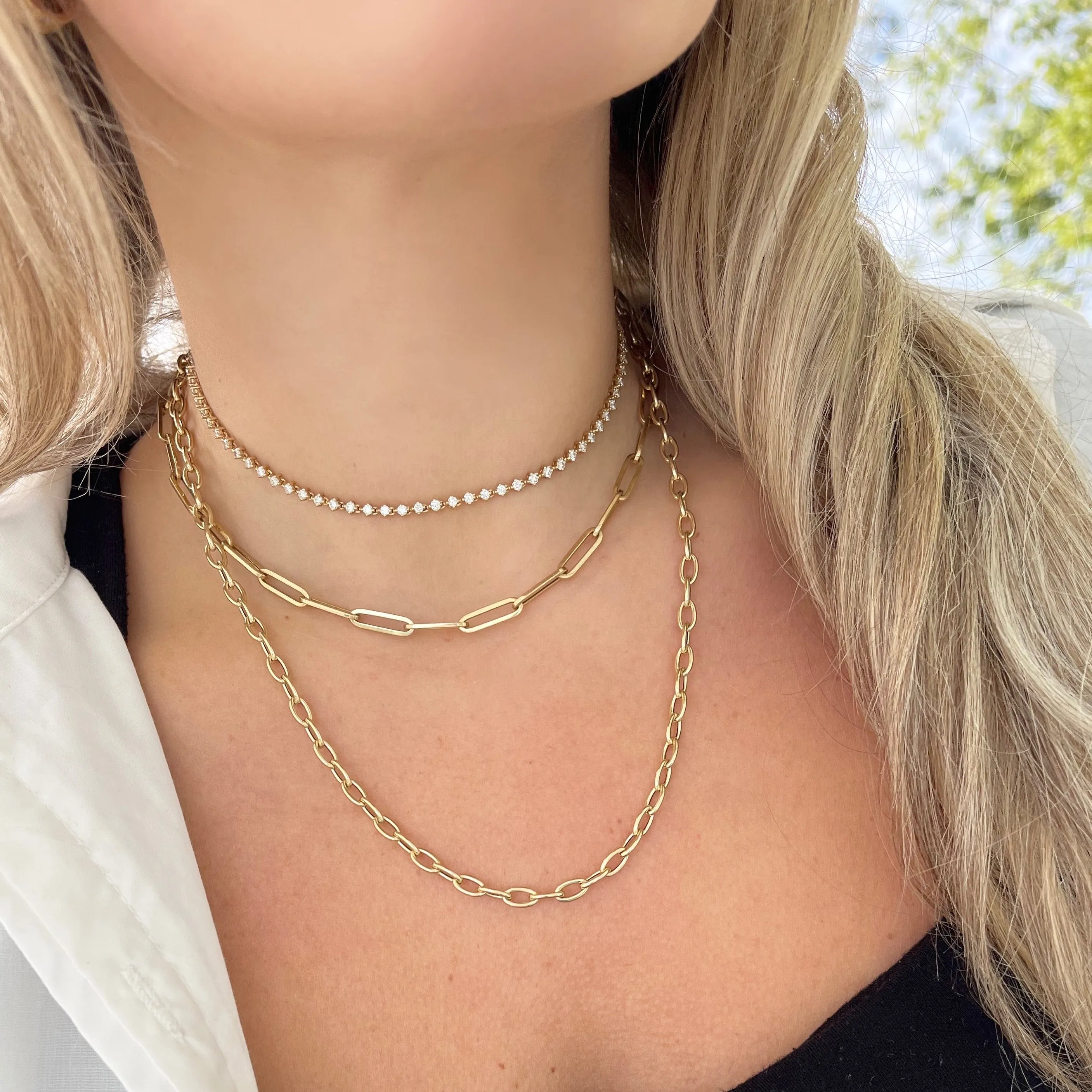 14K GOLD DIAMOND ANDI CHOKER