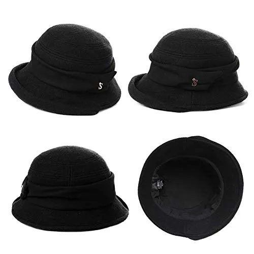 1920 Vintage Cloche Bucket Hat Ladies Church Derby Party