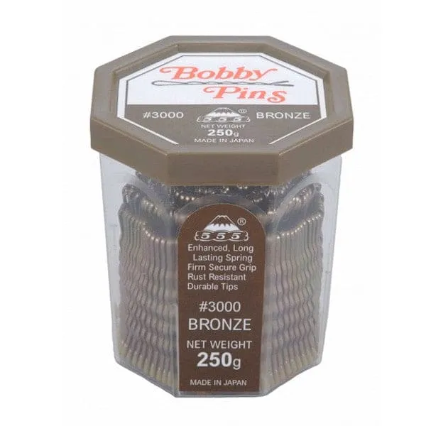 555 BOBBY PIN BRONZE 3" TUB 250g