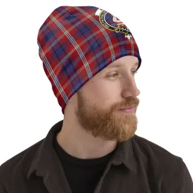 Ainslie Tartan Beanies Hat with Family Crest