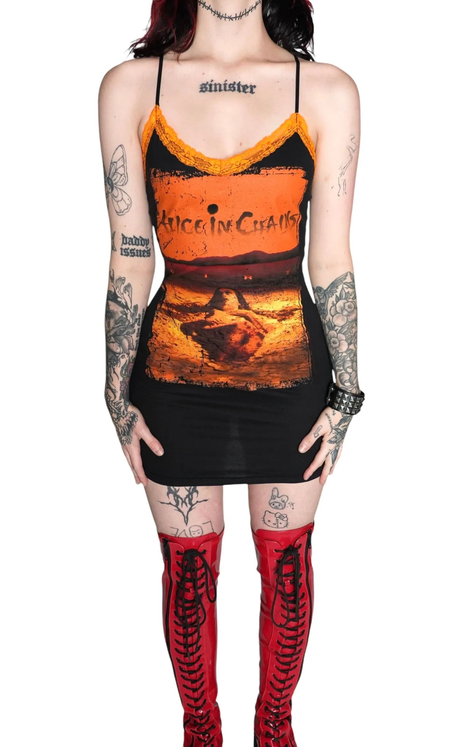 Alice in Chains Lace Strap Dress