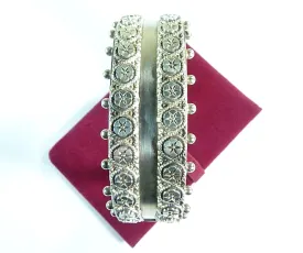 Antique Fully Hallmarked Victorian Aesthetic Sterling Silver Cuff Bangle 1883