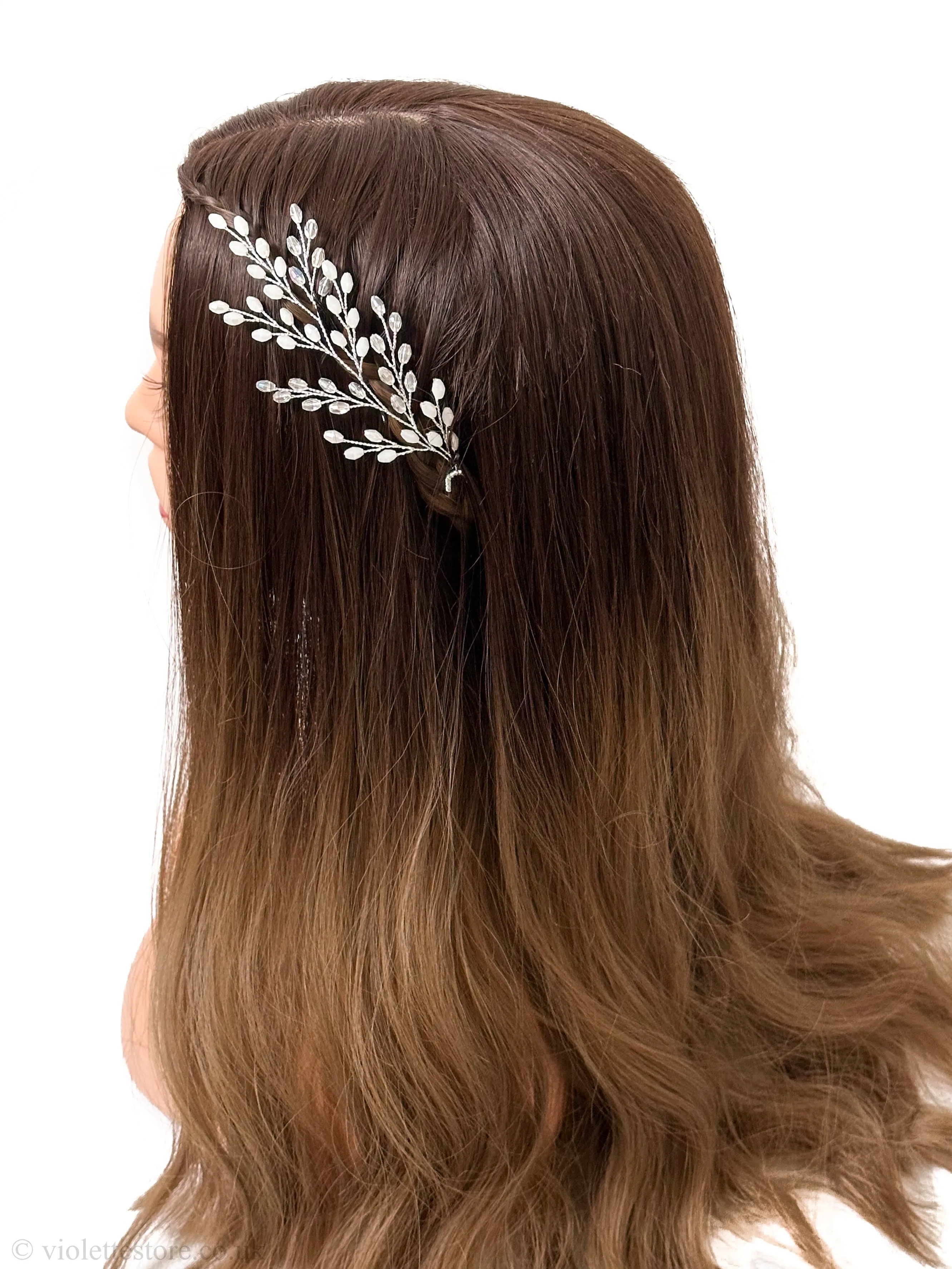 Bead Wedding Hairpiece