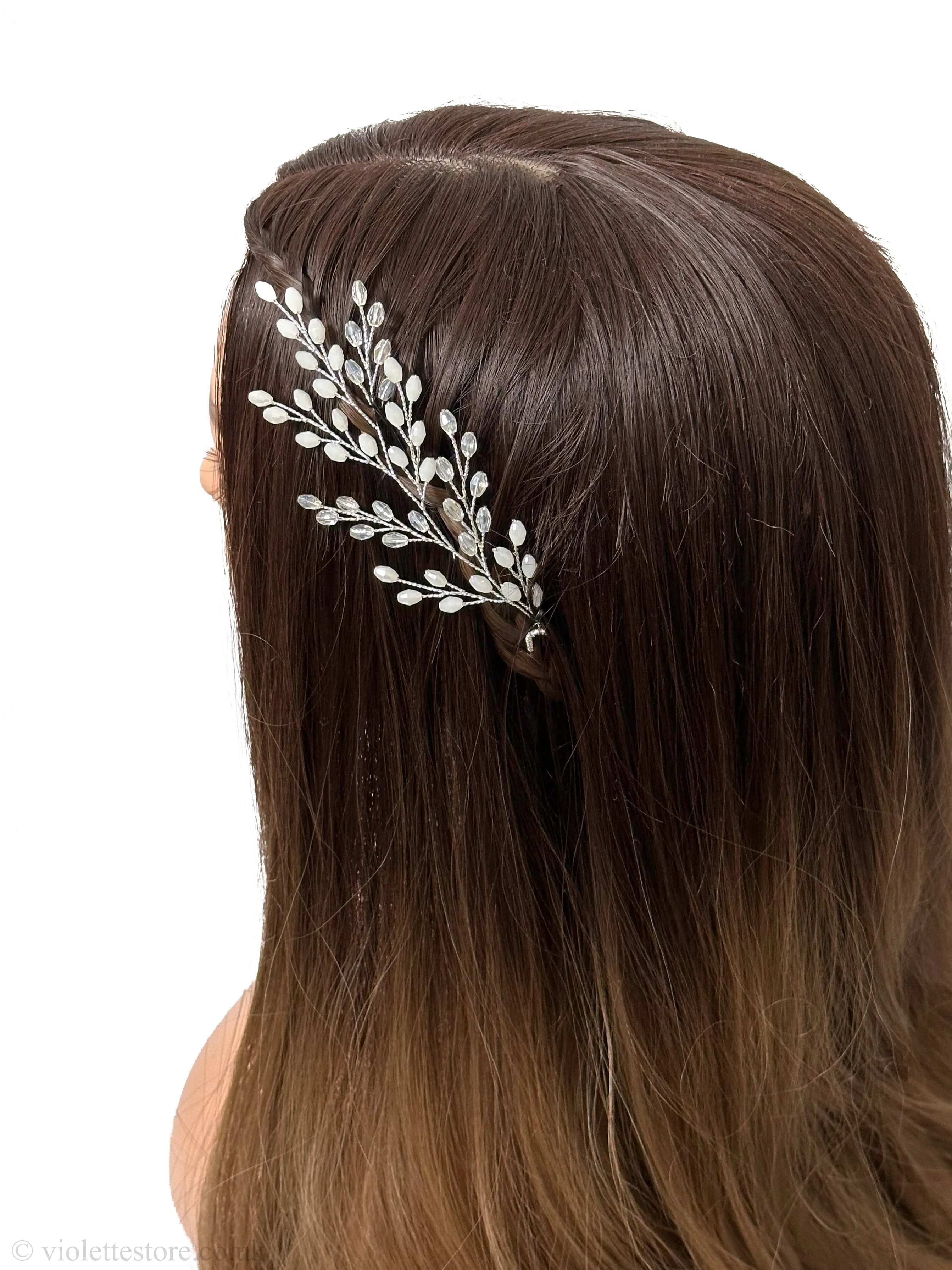 Bead Wedding Hairpiece