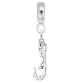 Bermuda Charm Dangle Bead In Sterling Silver