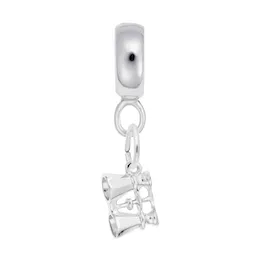 Binoculars Charm Dangle Bead In Sterling Silver