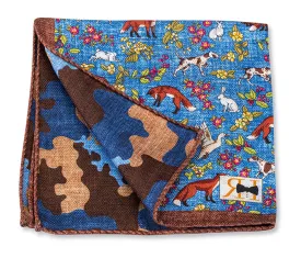 Blue Fox/Camo Pocket Square - 5630