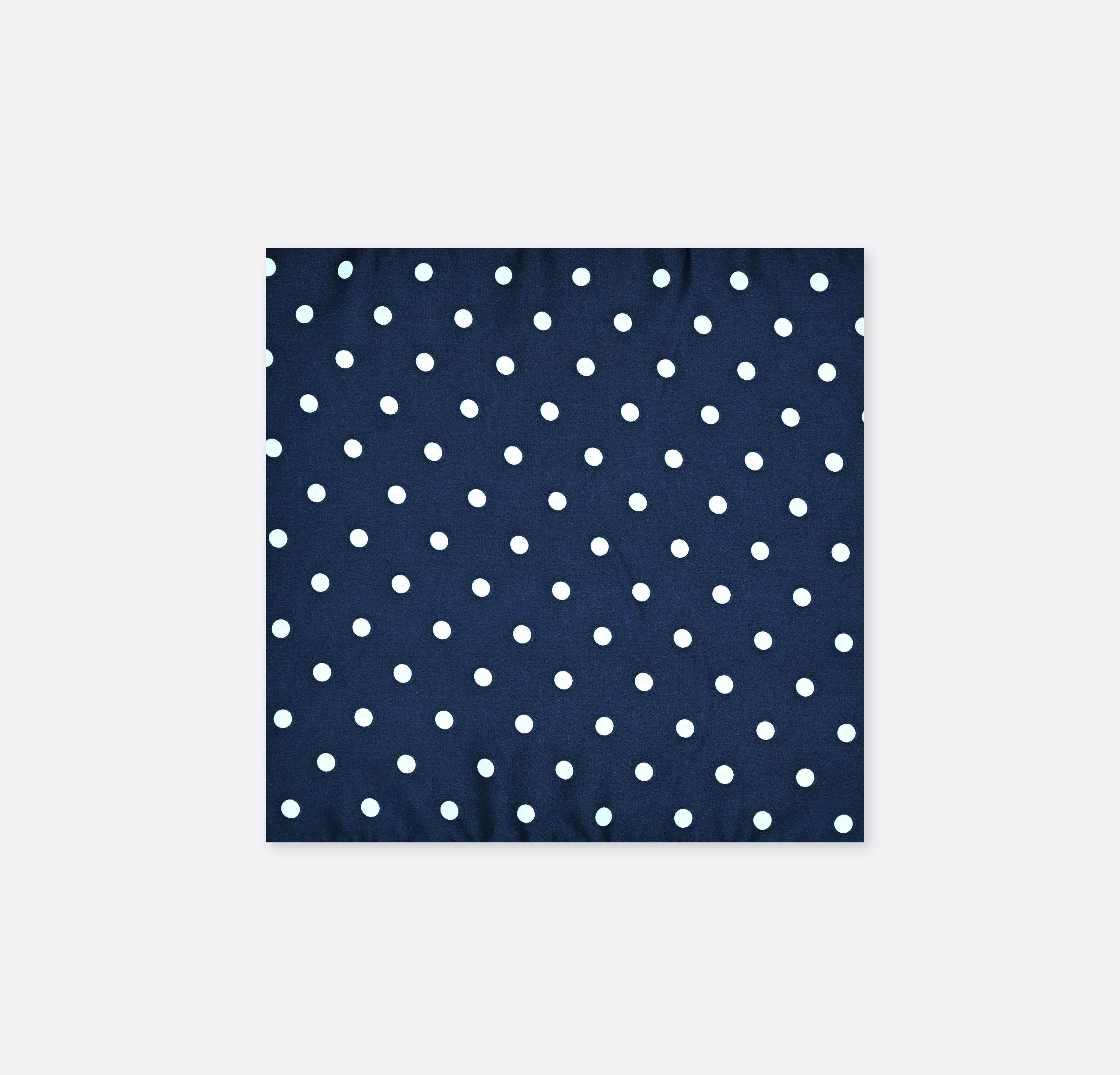 Blue Polka Drops - Silk Pocket Squares