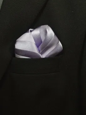 Boy's Pocket Square 19471 Lilac Tonal Stripe