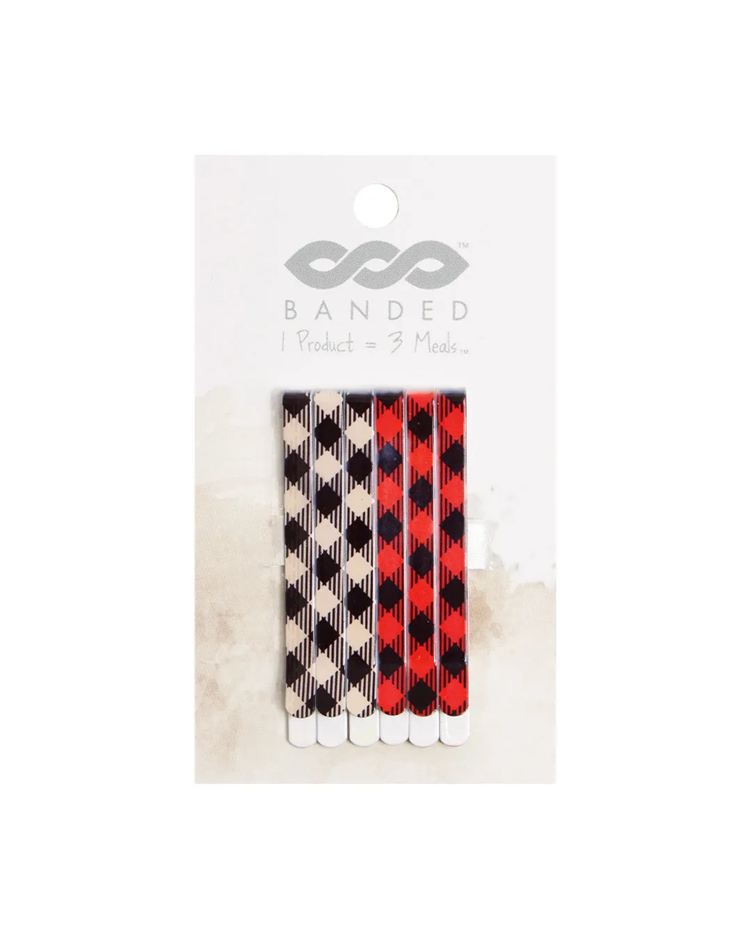 Buffalo Plaid - Enamel Bobby Pins