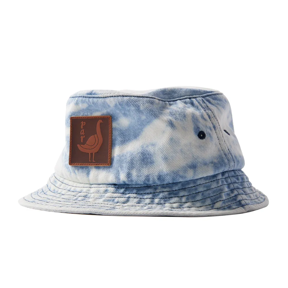 BY PARRA THE GREAT GOOSE BUCKET HAT // WASHED LIGHT BLUE