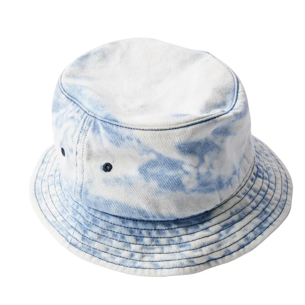 BY PARRA THE GREAT GOOSE BUCKET HAT // WASHED LIGHT BLUE