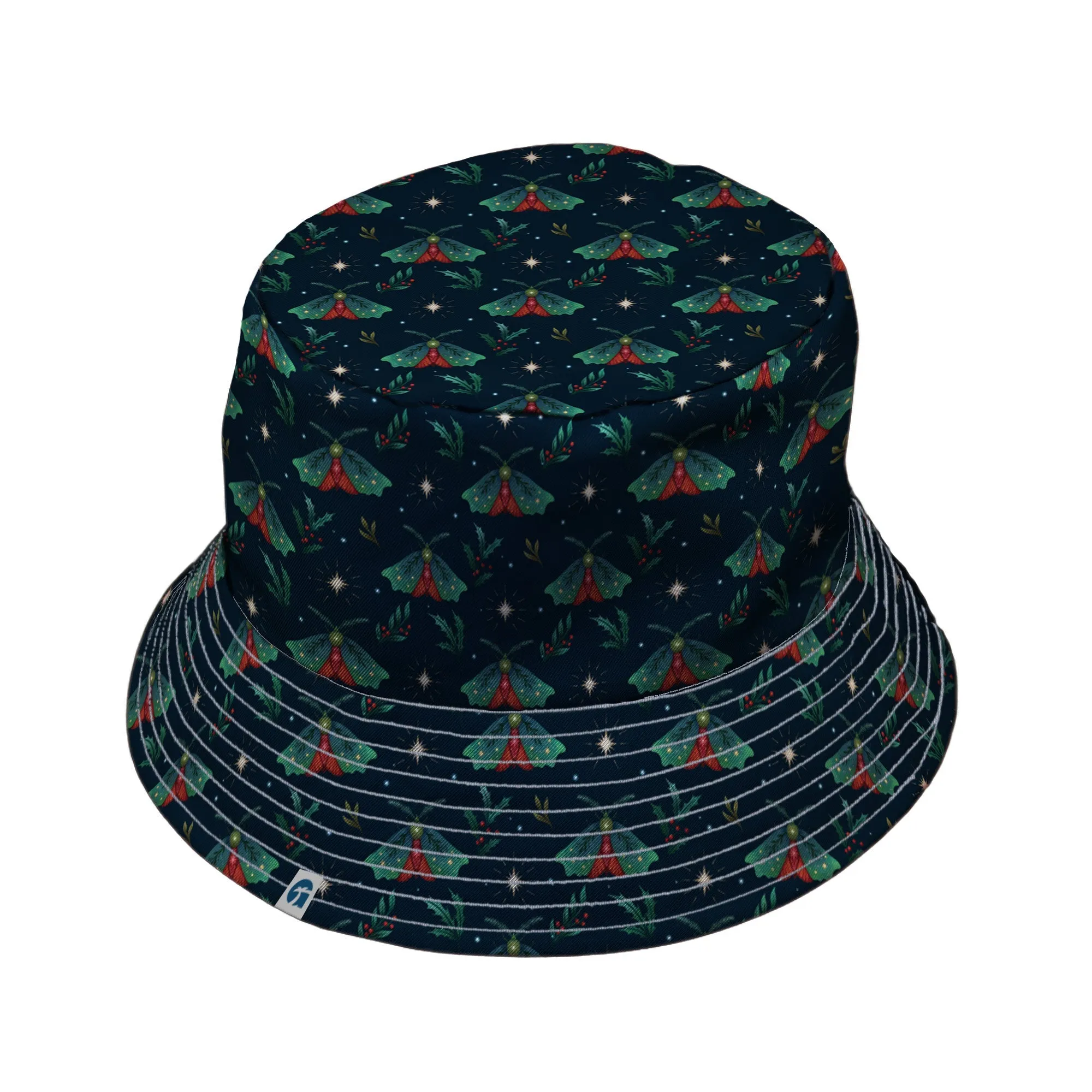 Christmas Moths Bucket Hat