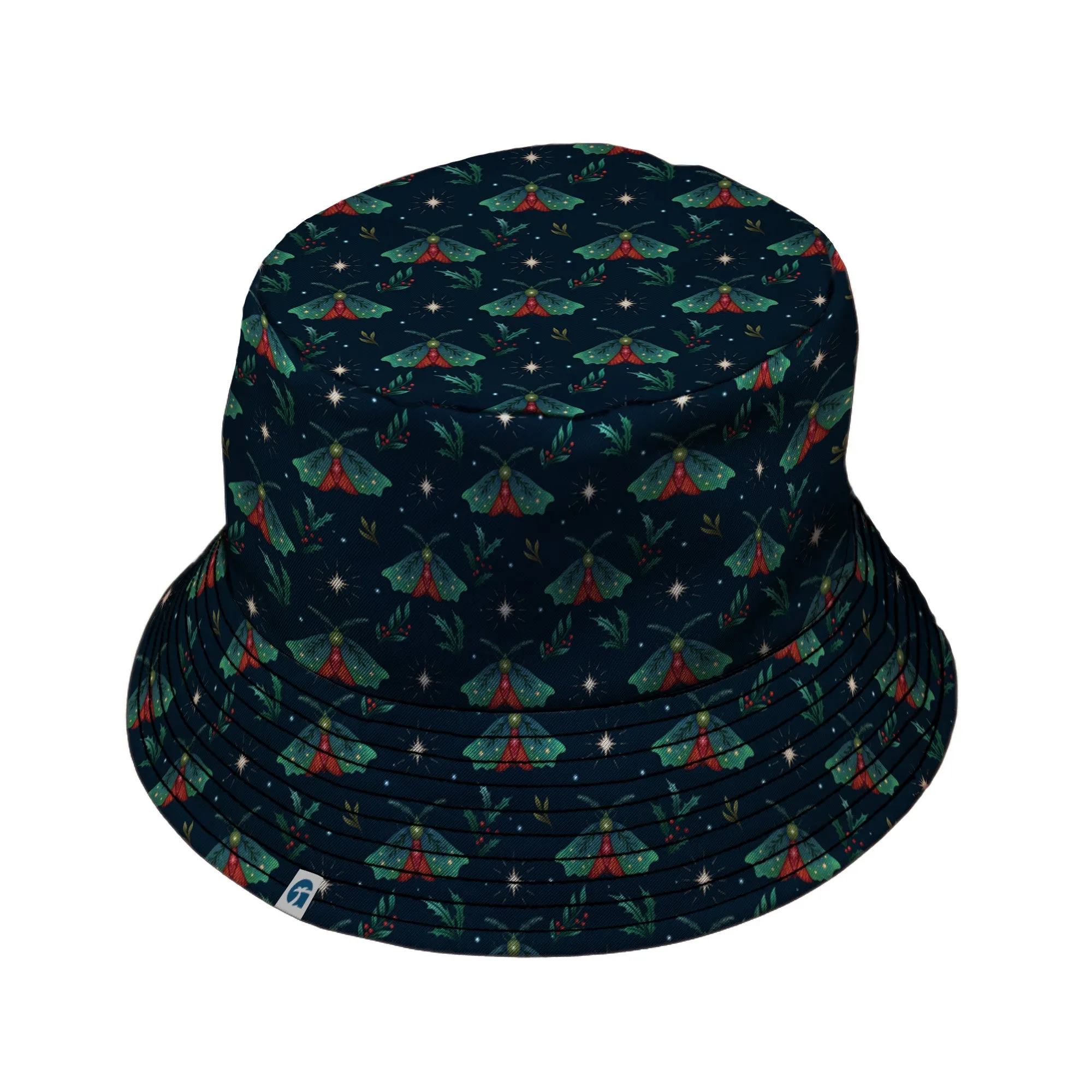 Christmas Moths Bucket Hat