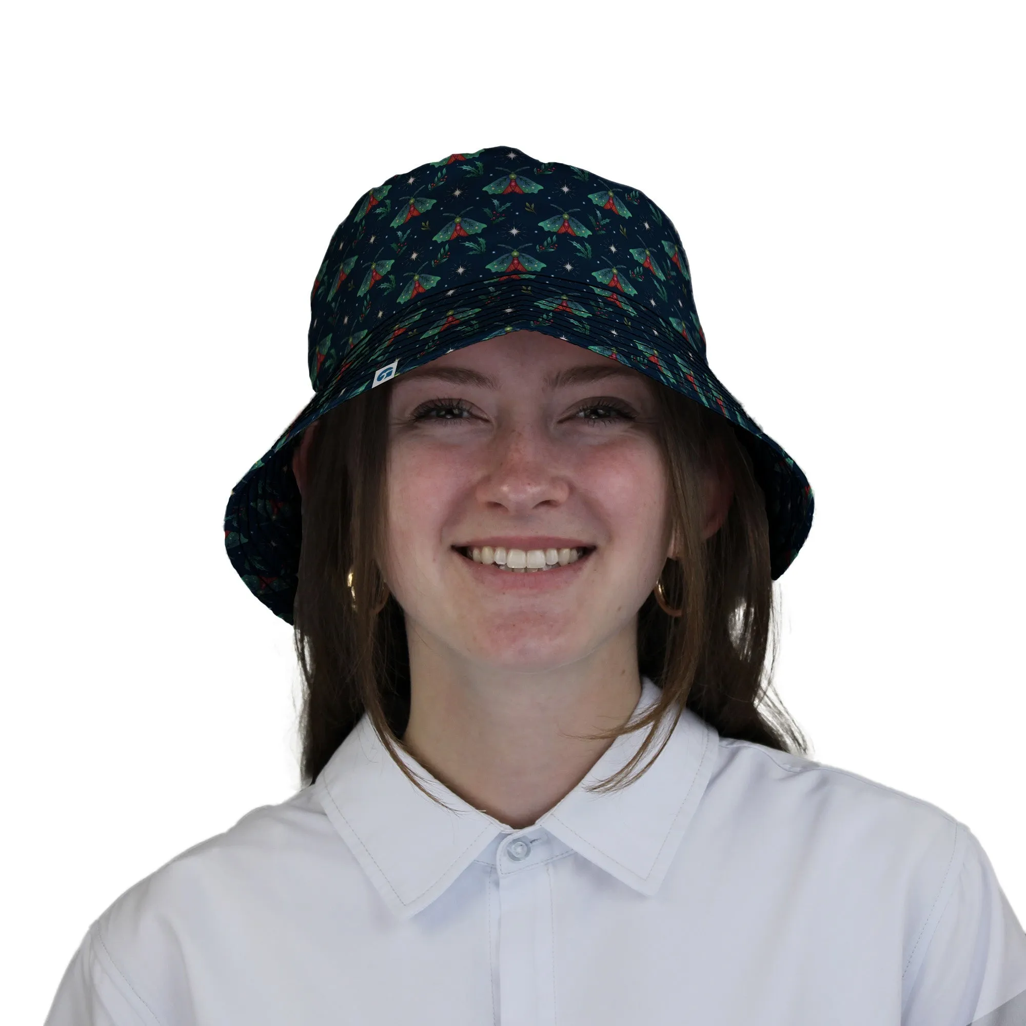 Christmas Moths Bucket Hat