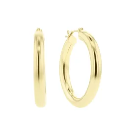 Classic Gold Hoop Earrings - 4x30MM