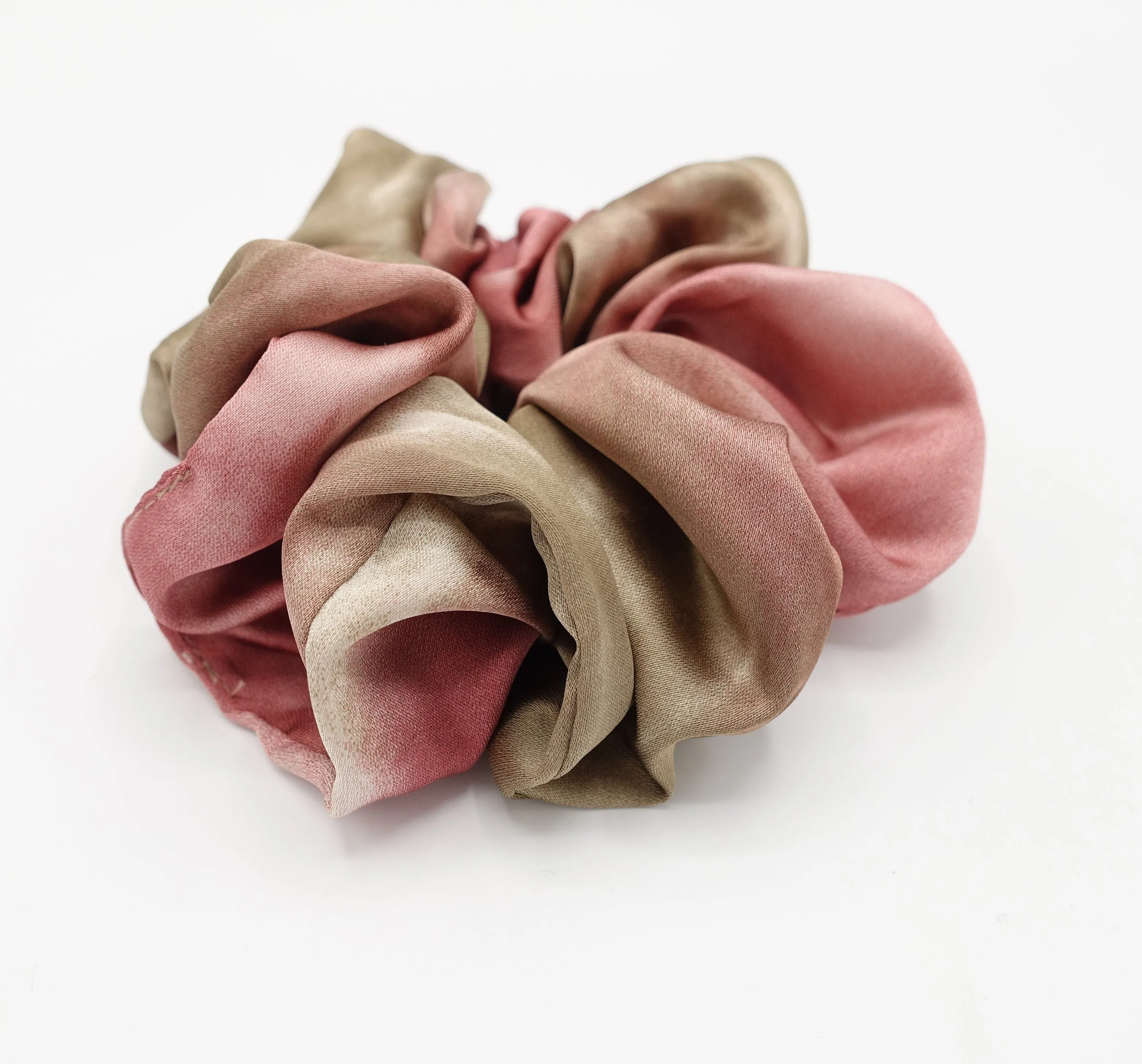 color gradation scrunchies glossy hair elastic scrunchie women hair accessory