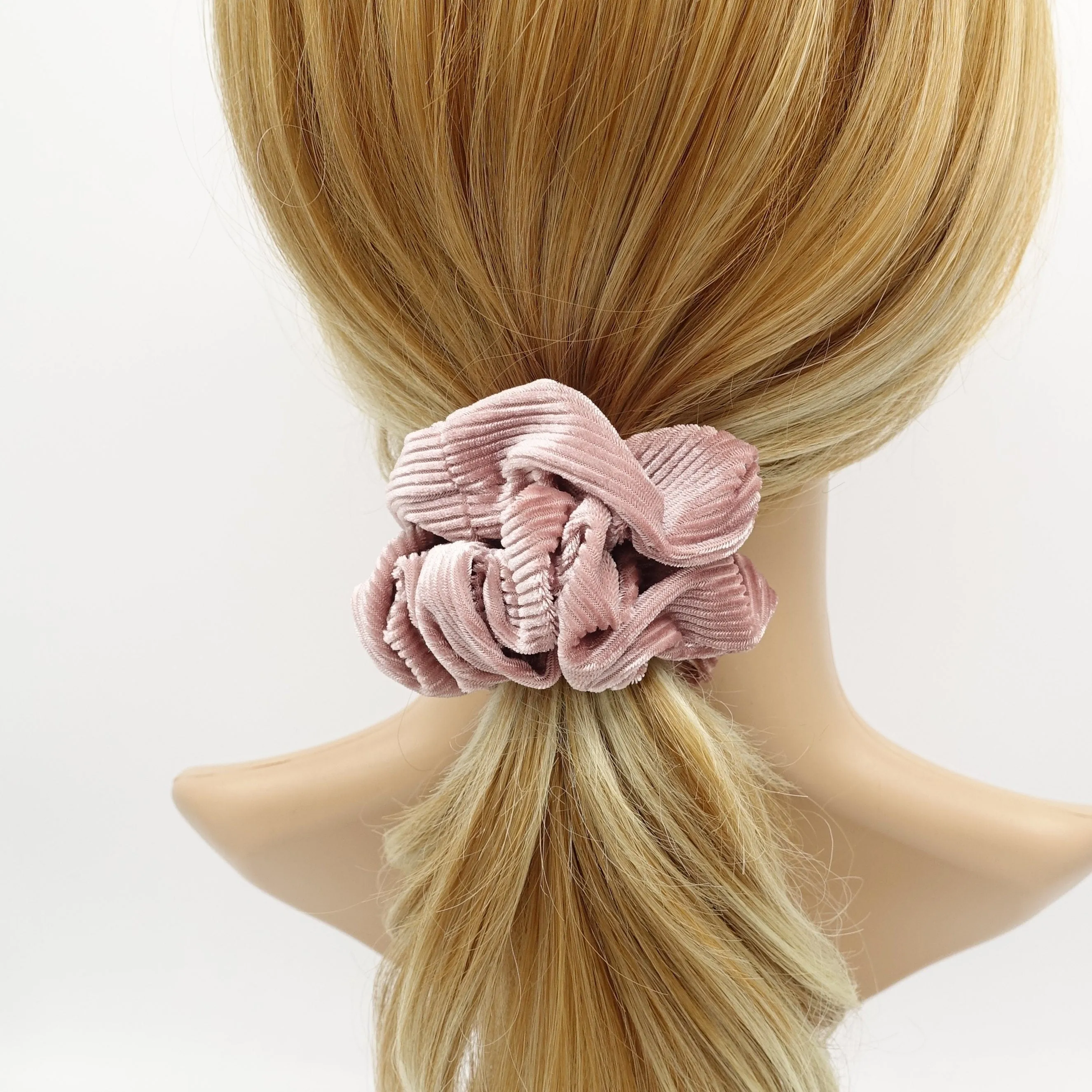 corduroy velvet scrunchies medium hair elastic scrunchie for women