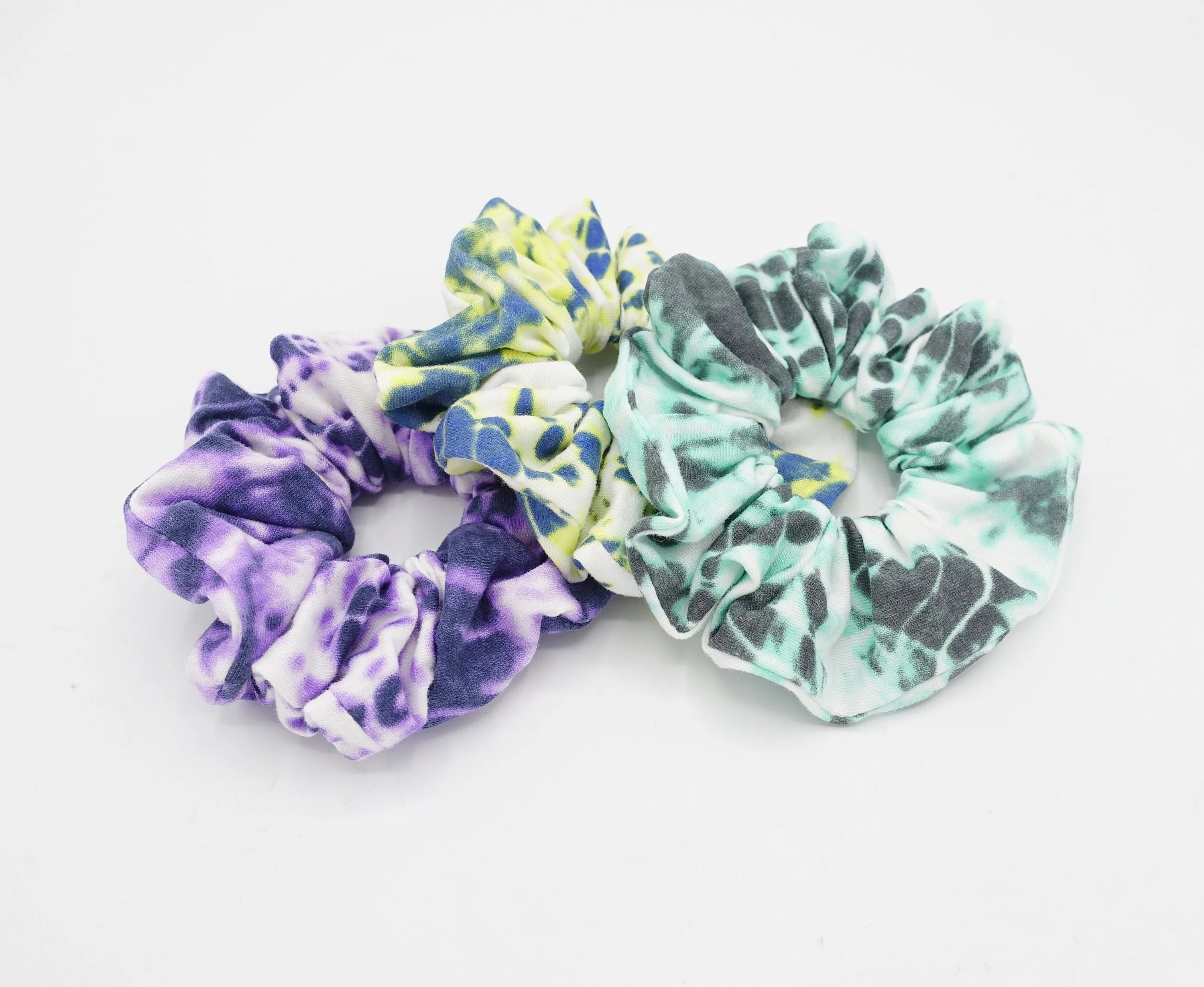 cotton tie dye scrunchies casual scrunchie hair tie for women