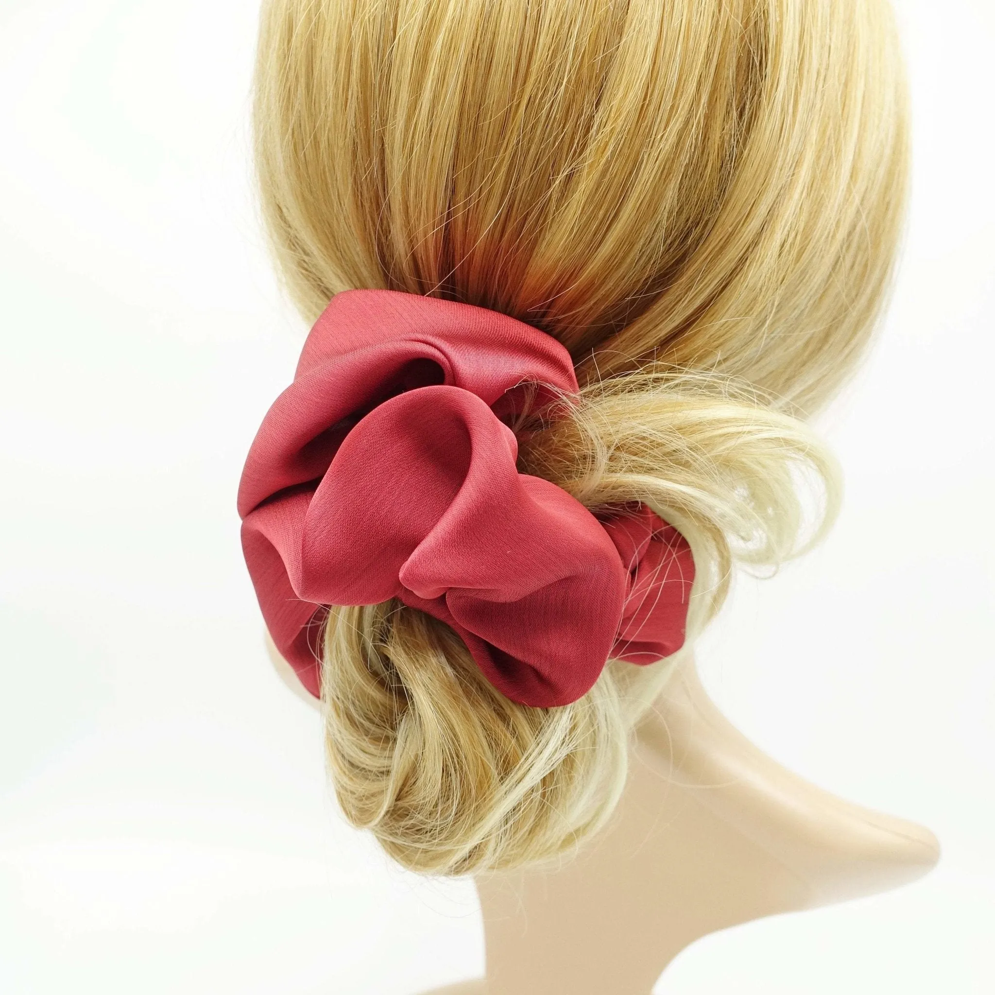 crinkled satin scrunchies oversized scrunchies scrunchy vivid hair elastic accessory for women