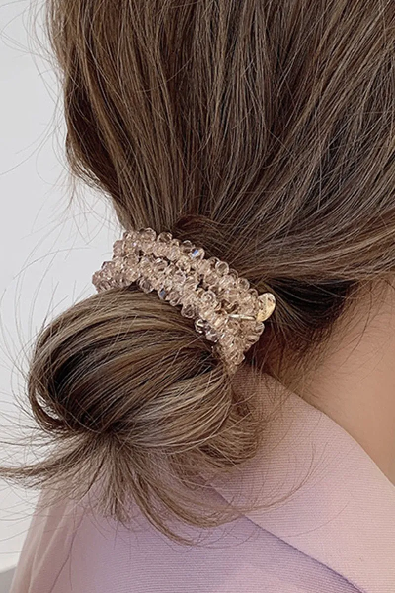 CRYSTAL ELASTIC HAIR SCRUNCHIES STRETCHY HAIR ACCESSORIES