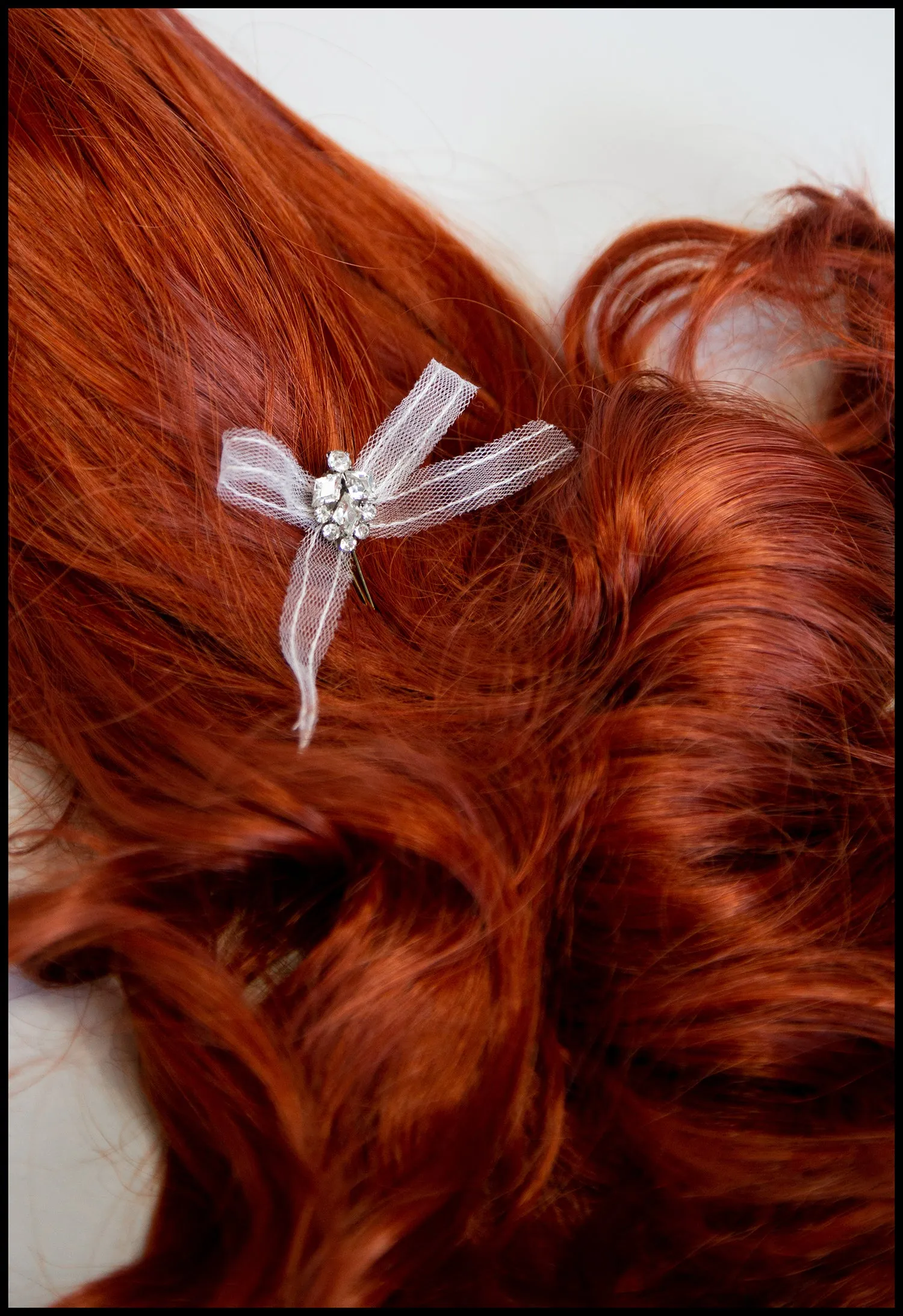 Crystal Tulle Bobby Pin