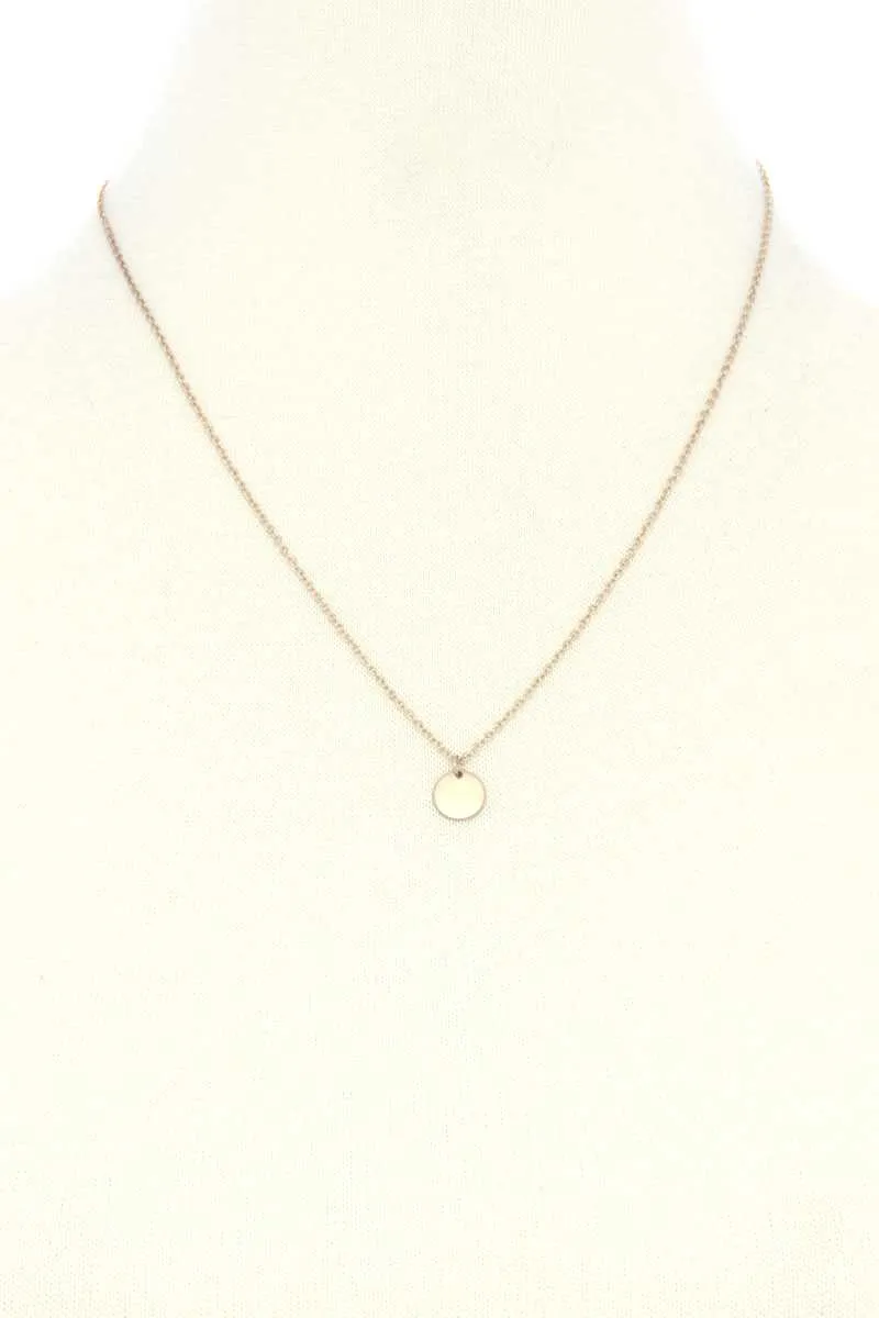 Dainty Cross Charm Layered Necklace