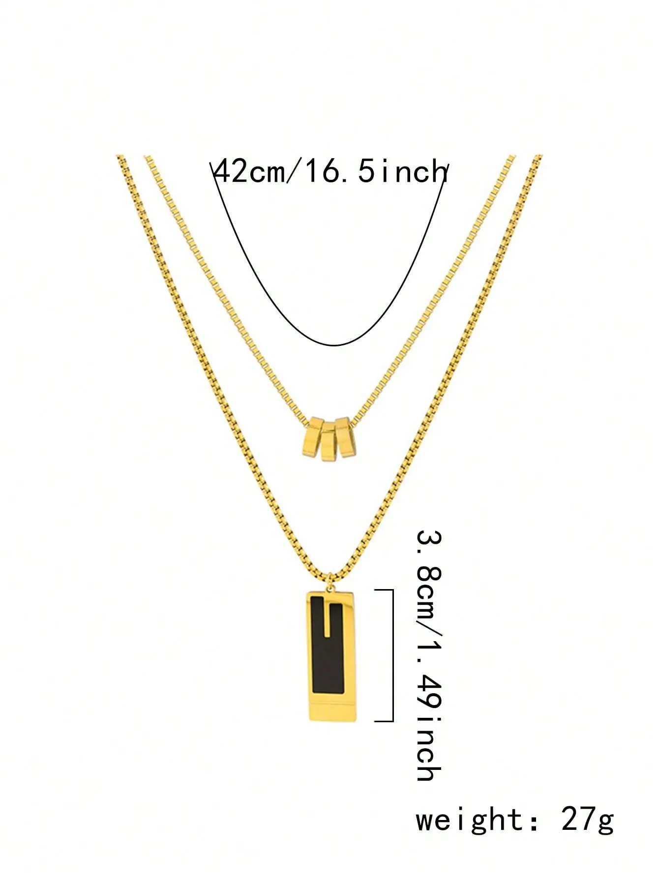 Double-layer High-end Sweater Chain with Brand Sense