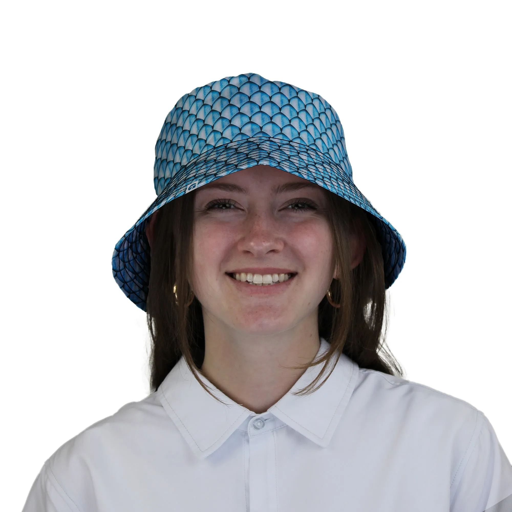 Dragon Scales Blue Dnd Bucket Hat