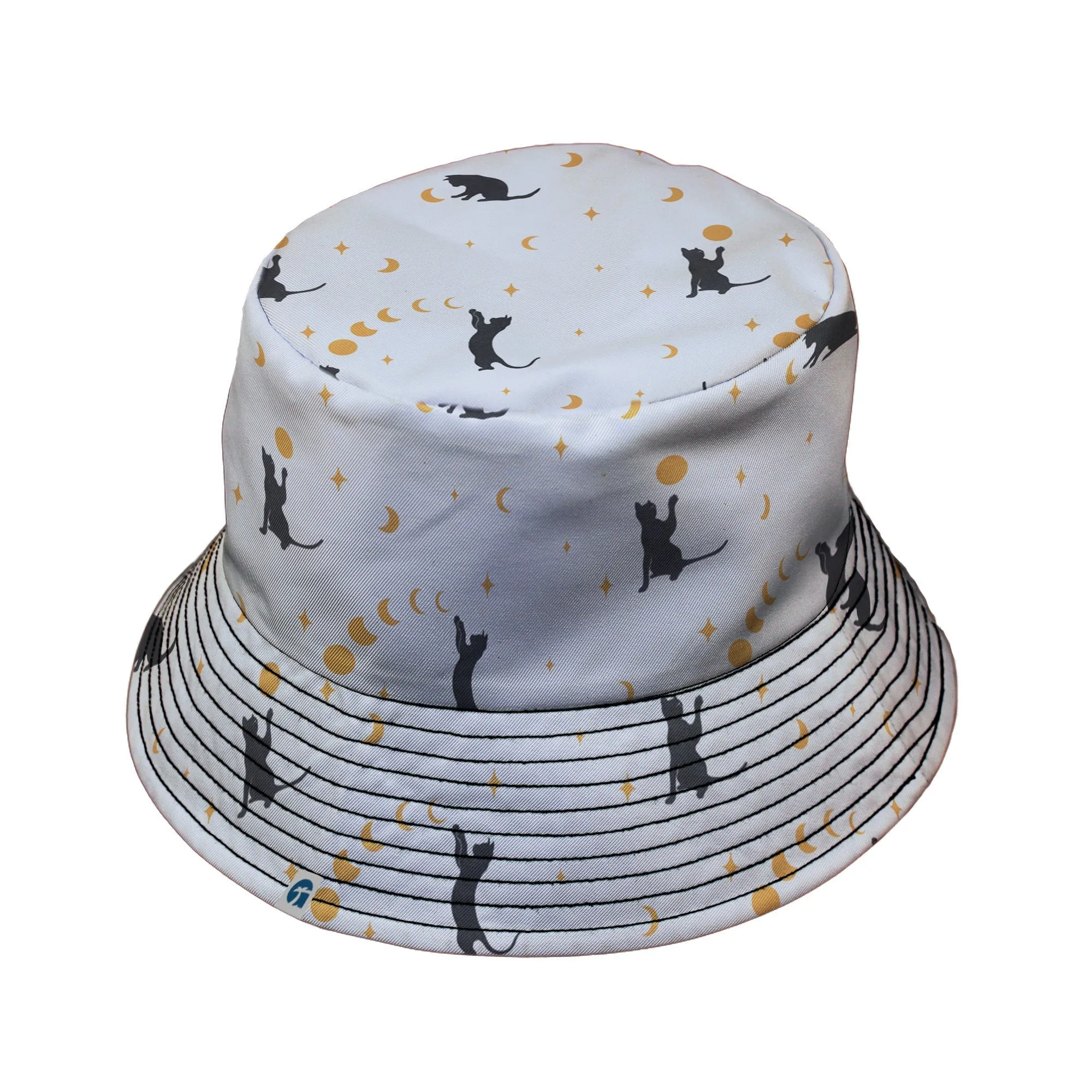 Episodic Cat Catching the Moon Bucket Hat