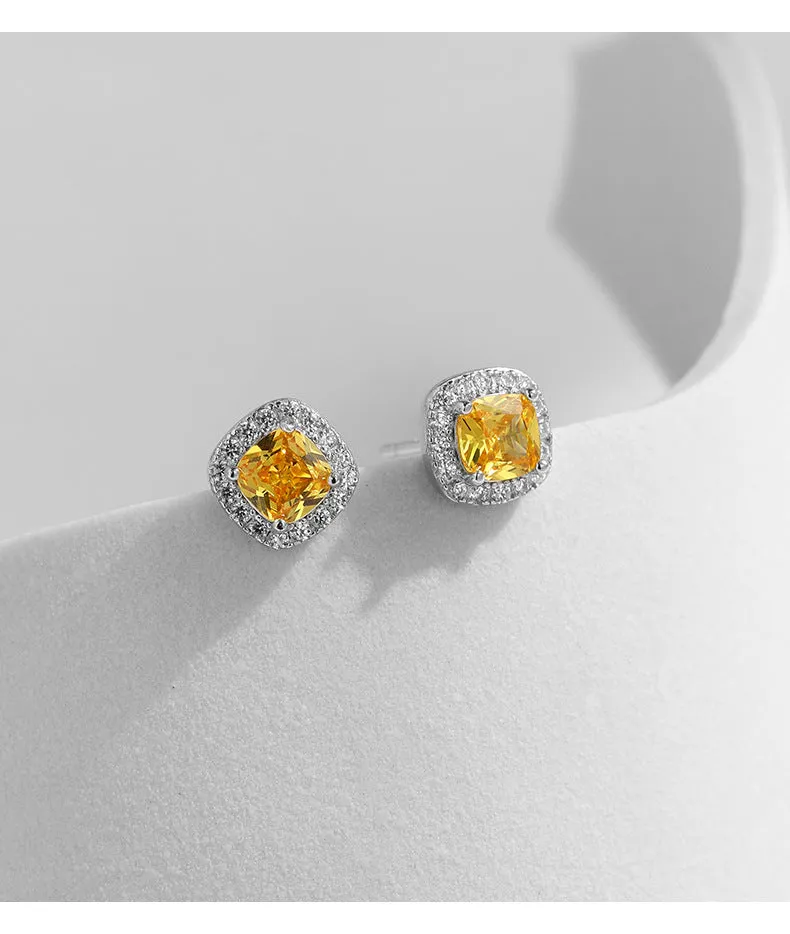 Everyday Genie Zircon Studded Sterling Silver Earrings