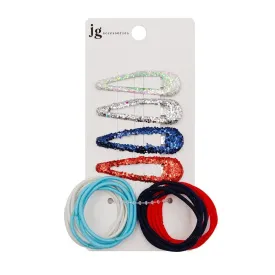 Fashion Hair Tie Pin Set 2103 (12 units)