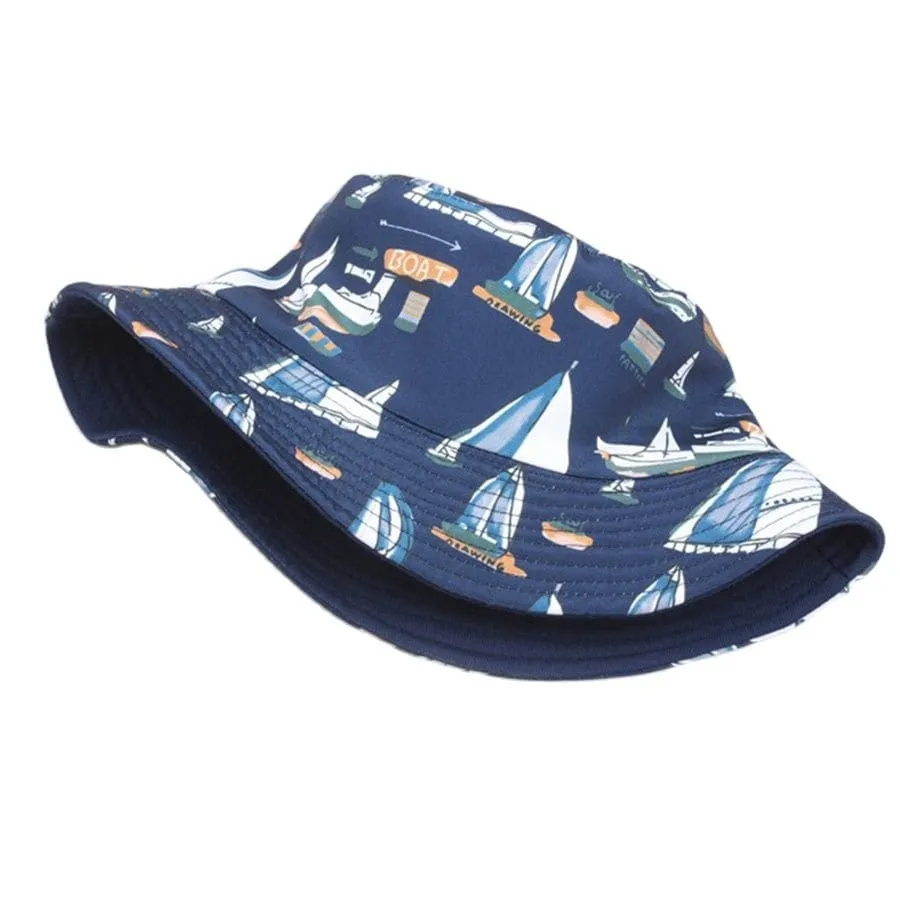 Fisherman Sailboats Bucket Hat