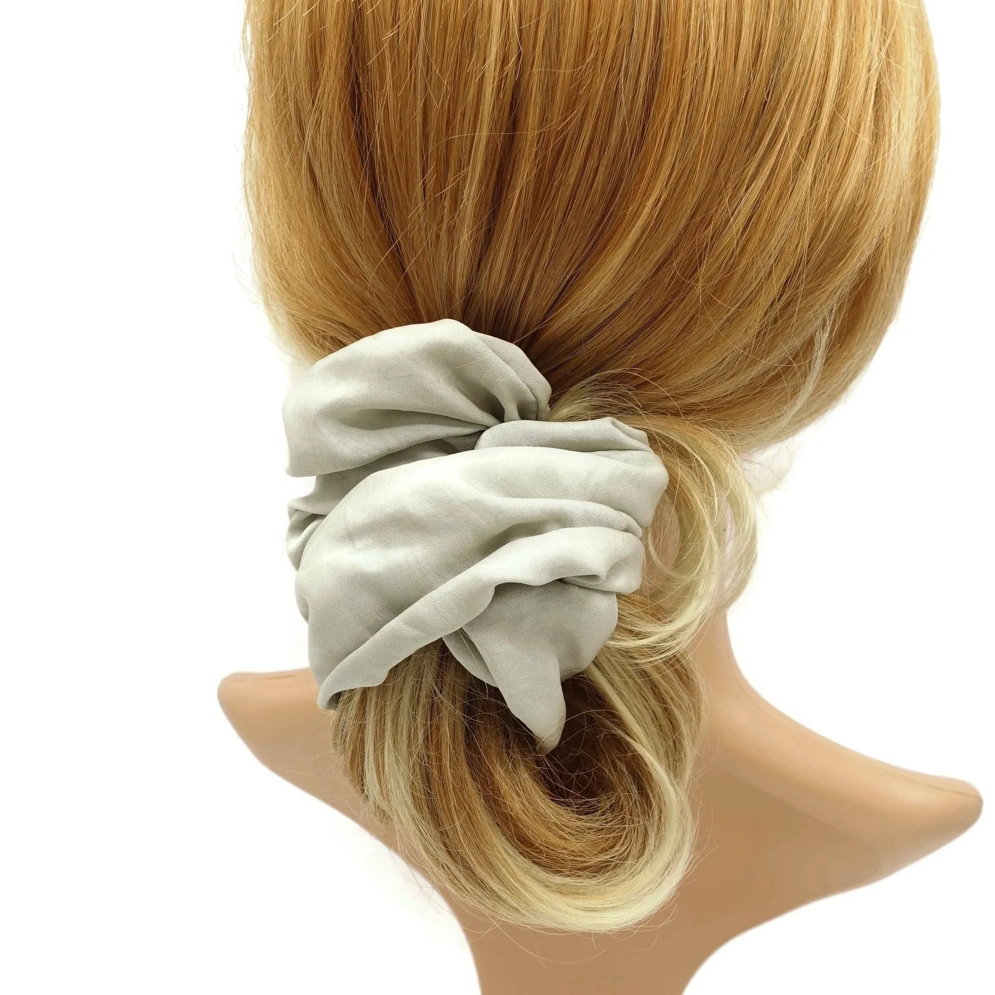 glossy asymmetric scrunchies hair elastic scrunchy for women