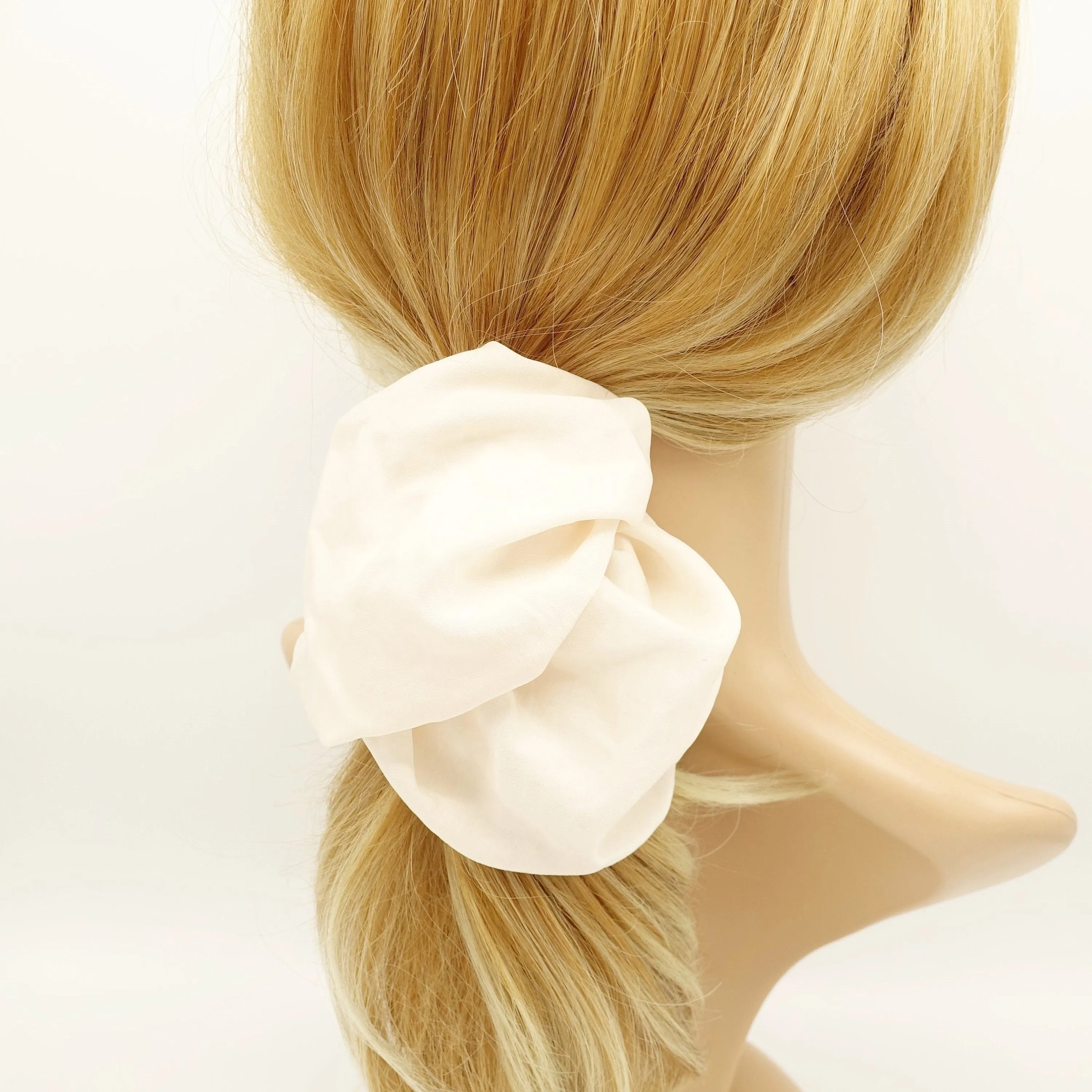 glossy asymmetric scrunchies hair elastic scrunchy for women