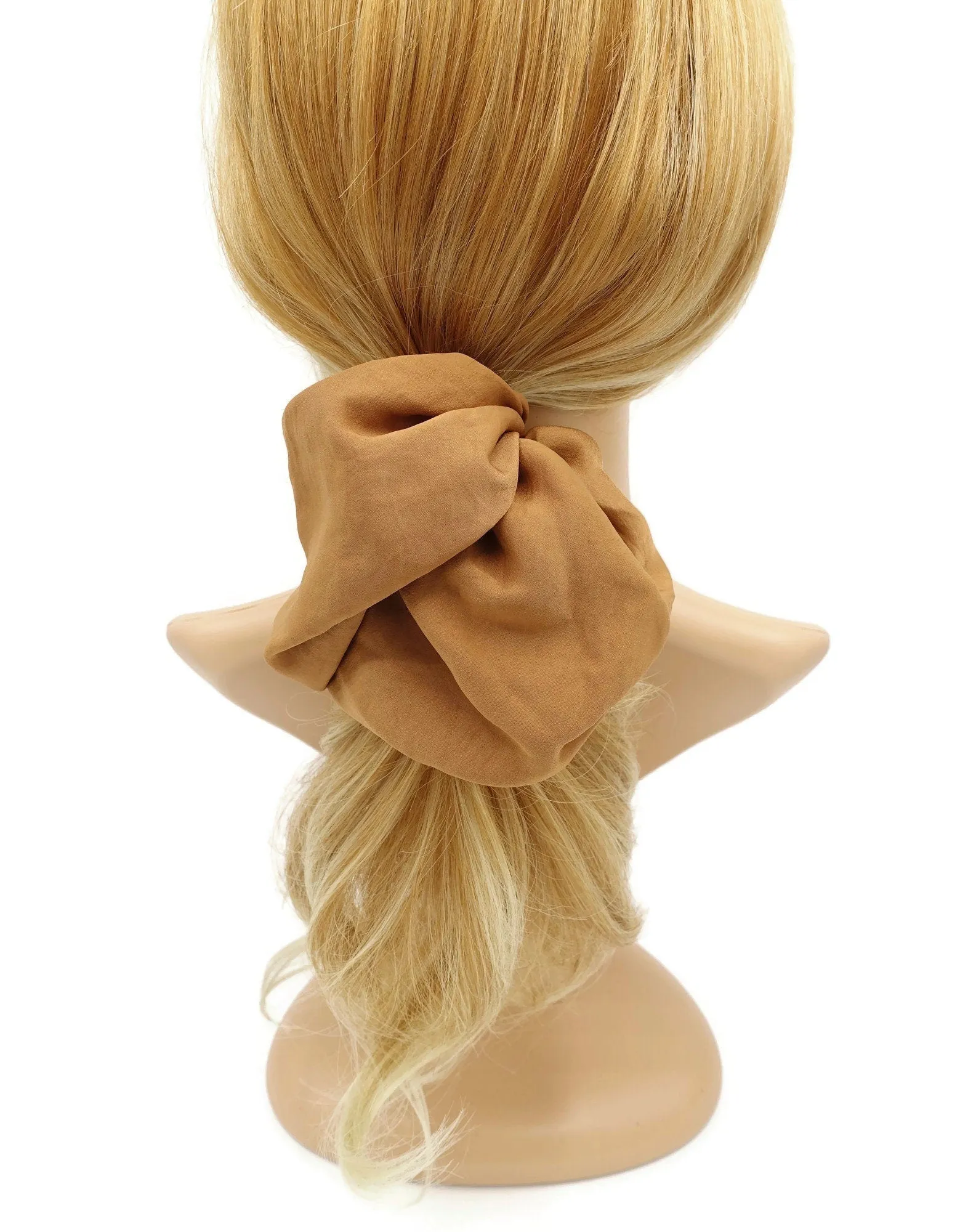 glossy asymmetric scrunchies hair elastic scrunchy for women