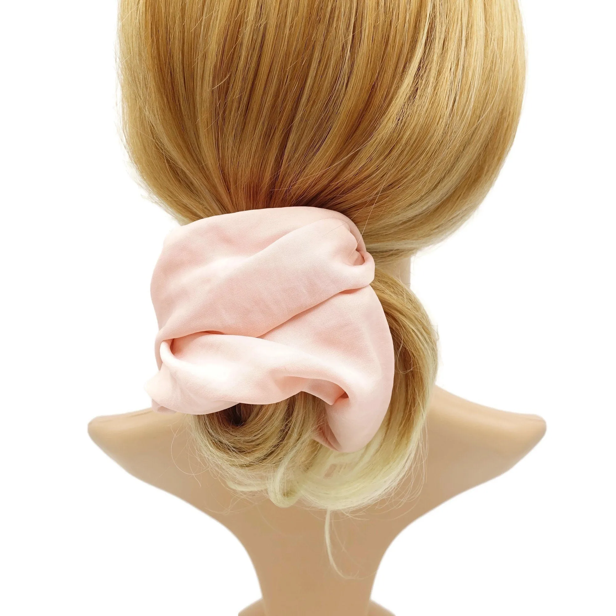 glossy asymmetric scrunchies hair elastic scrunchy for women