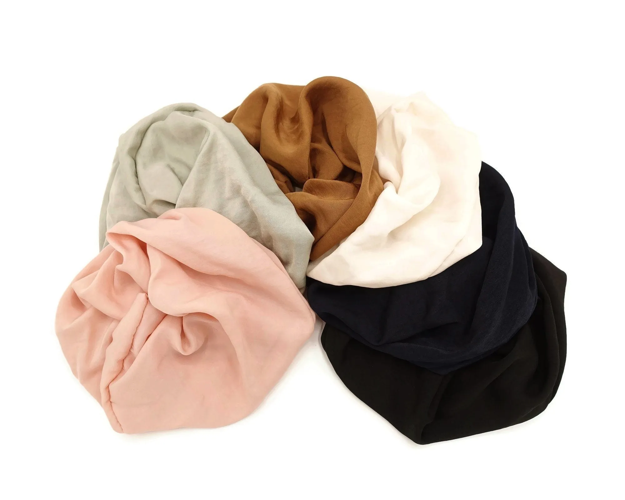 glossy asymmetric scrunchies hair elastic scrunchy for women