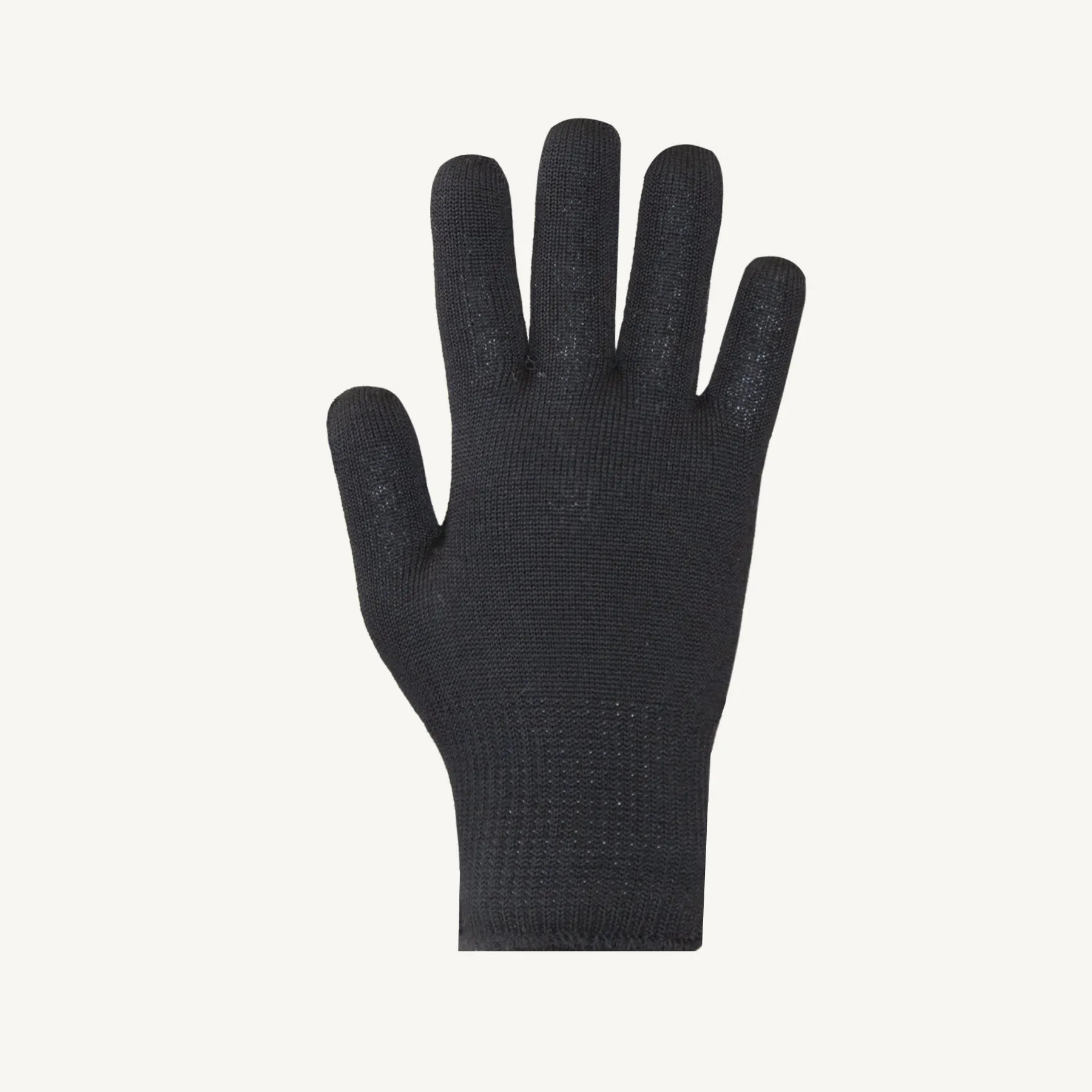 Glove Liner - Superior Glove Sure Knit Black Merino Wool, S13MW