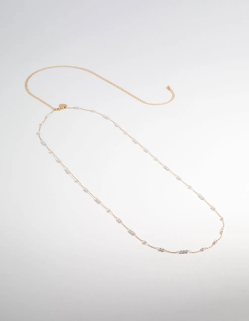 Gold Dainty Pearl Waist Chain