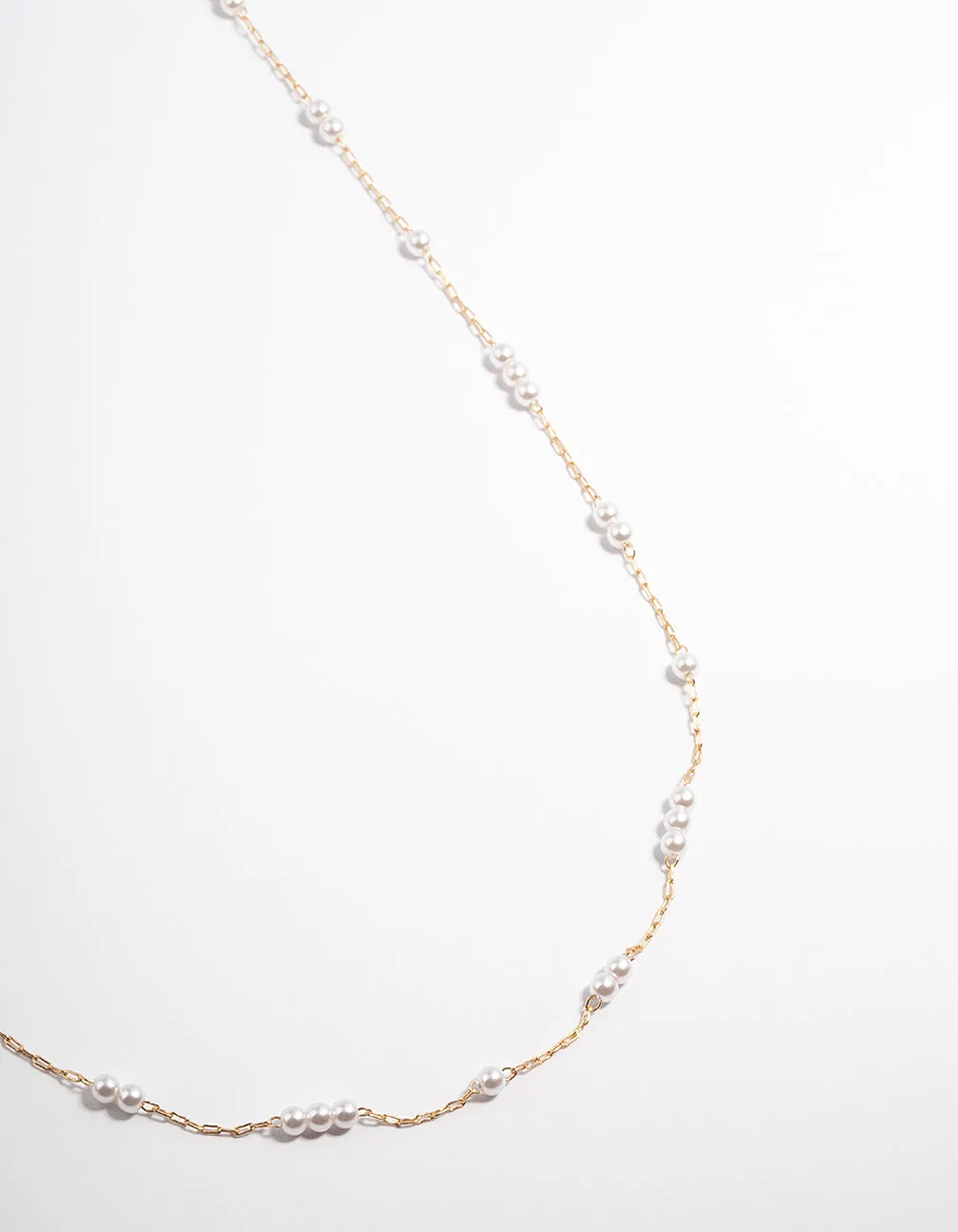 Gold Dainty Pearl Waist Chain