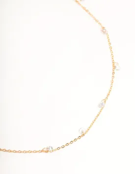 Gold Drop Diamante Waist Chain