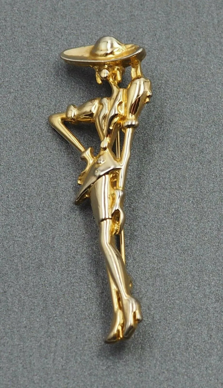 Gold Toned French Style Brooch