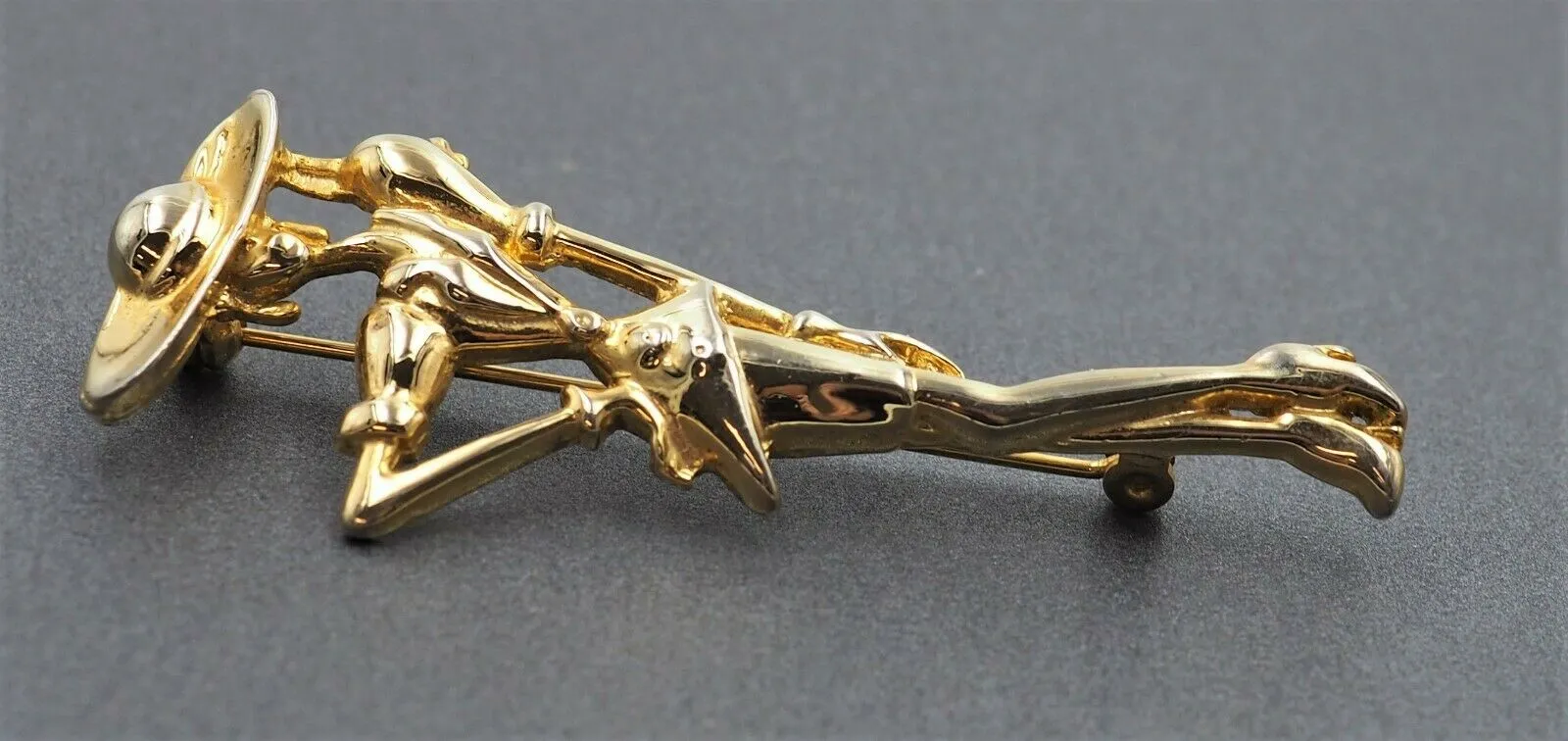 Gold Toned French Style Brooch