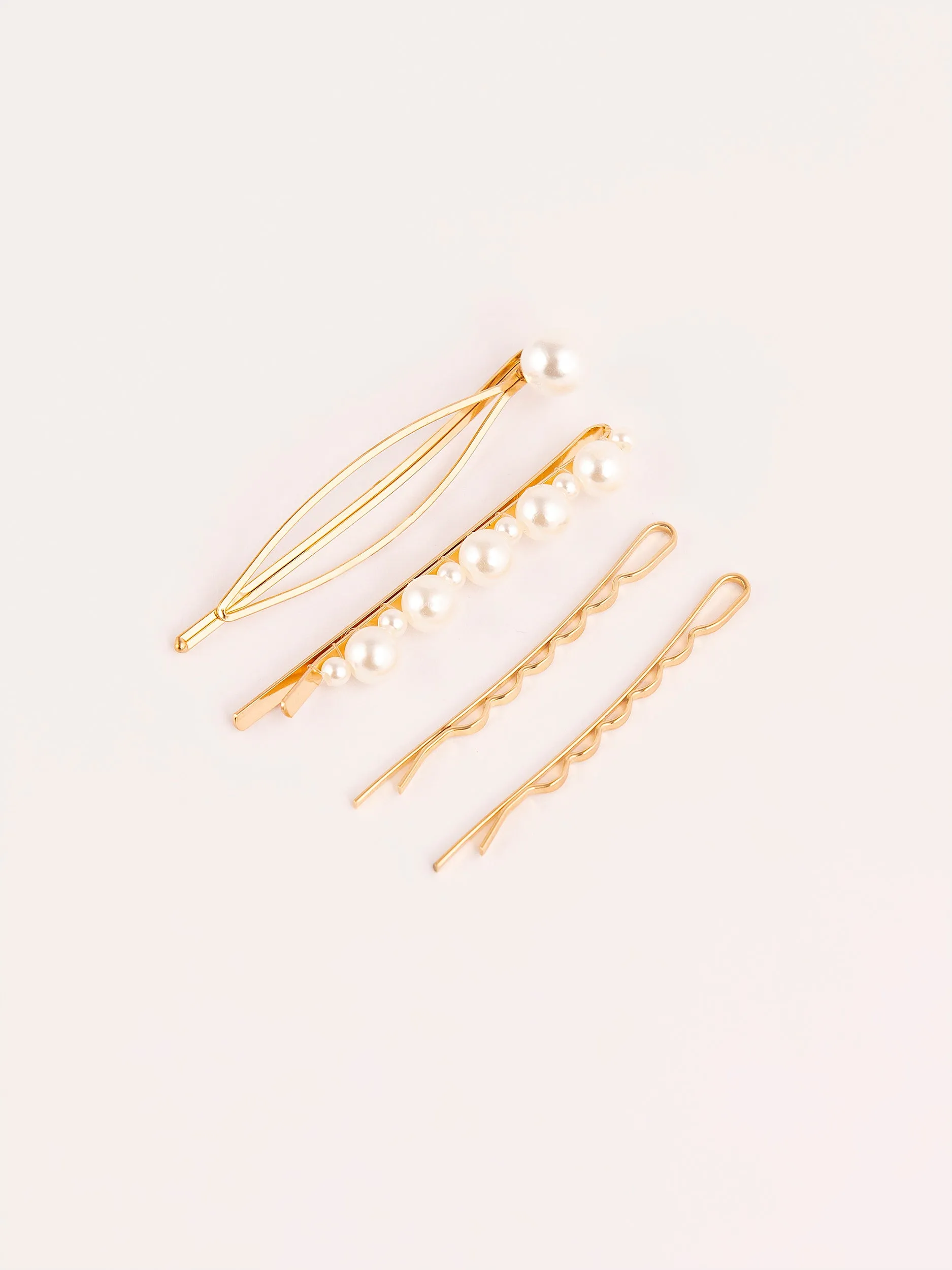 Golden Hair Pin Set