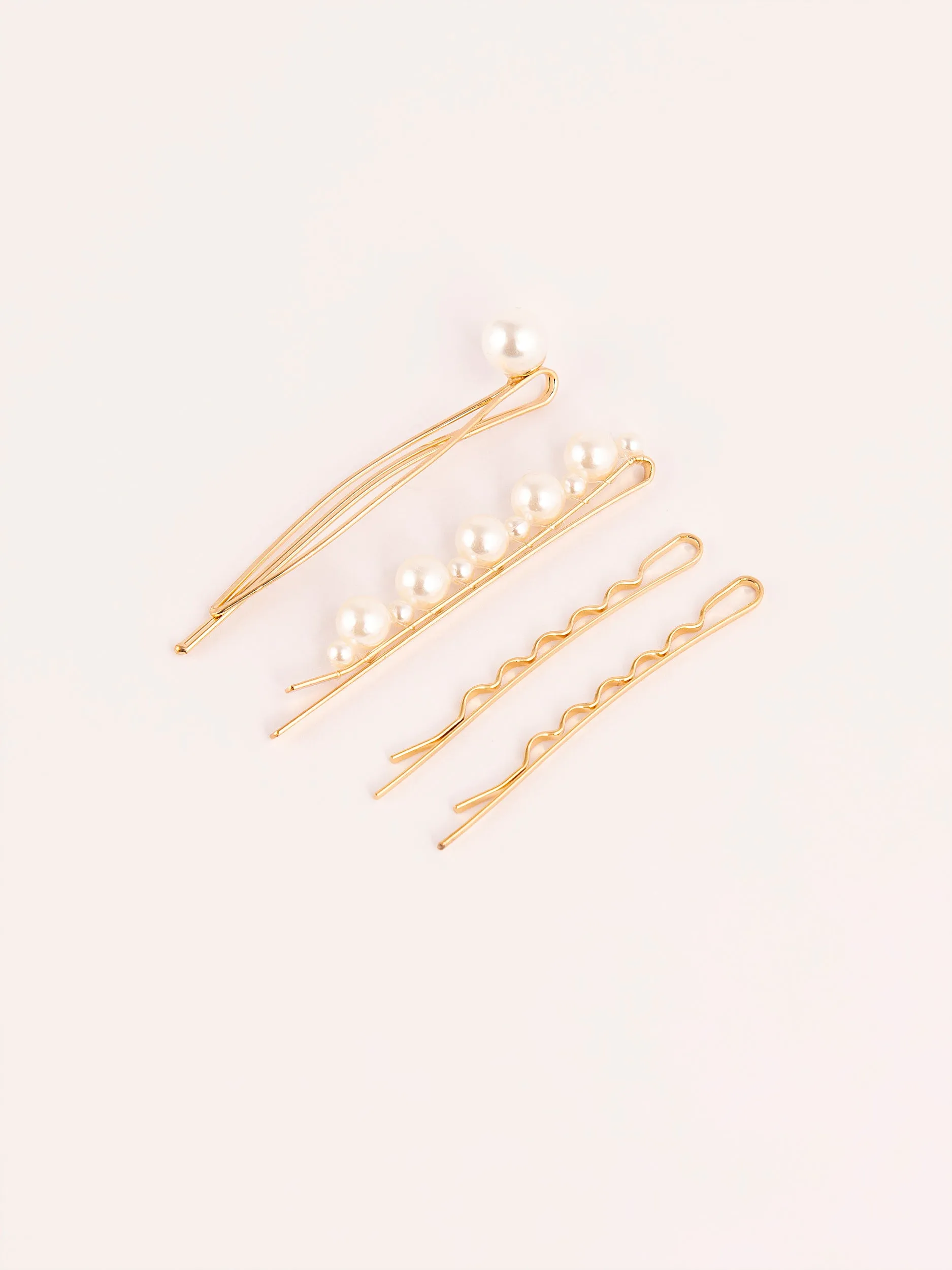 Golden Hair Pin Set