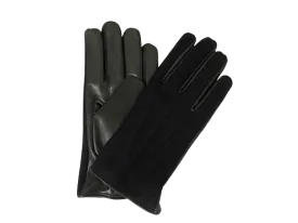 Grey Nappa Leather Gloves with Wool