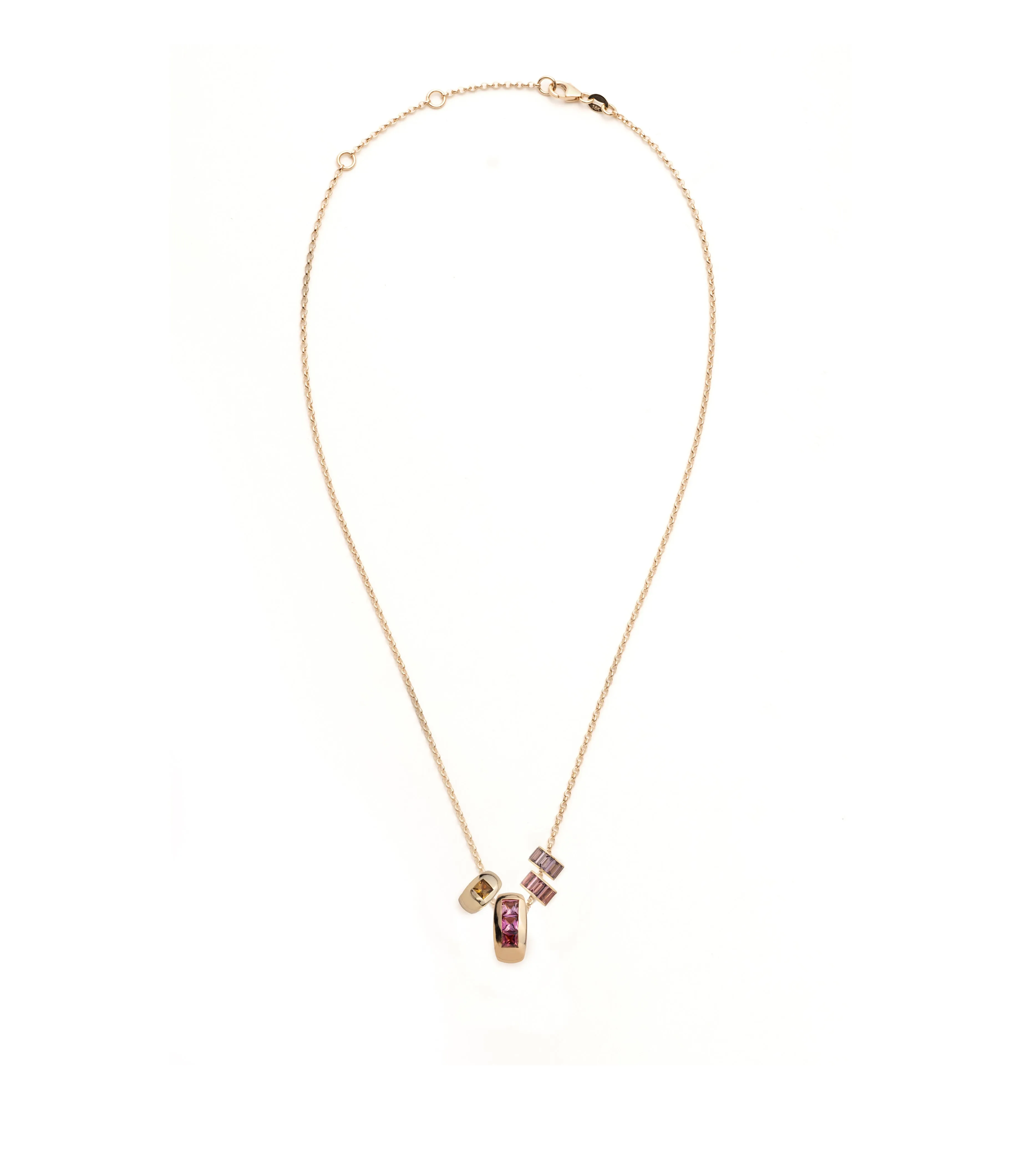 Heart Beats & Heart Slides : Golden Hour Fine Belcher Necklace Story