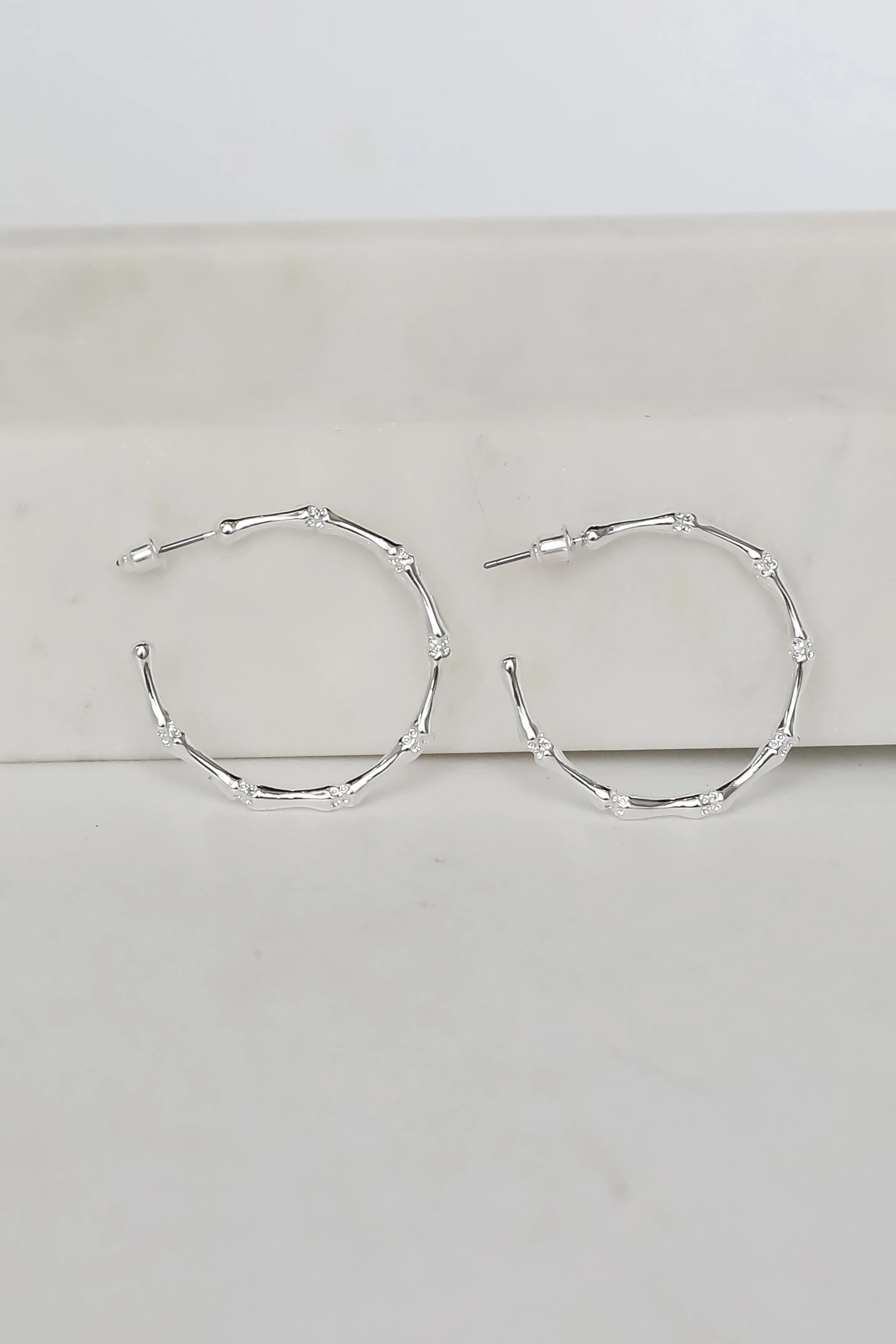 Heidi Textured Hoop Earrings