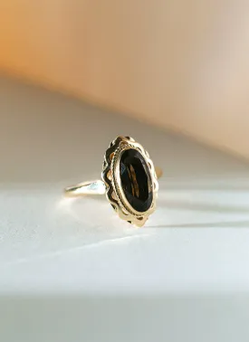 Iggy smoky quartz ring 14k gold